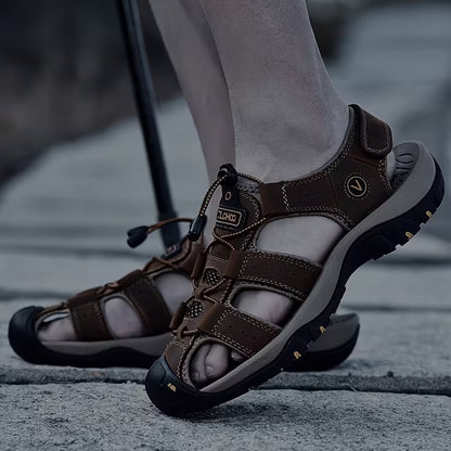 Sandales Sportives Homme en Cuir Véritable